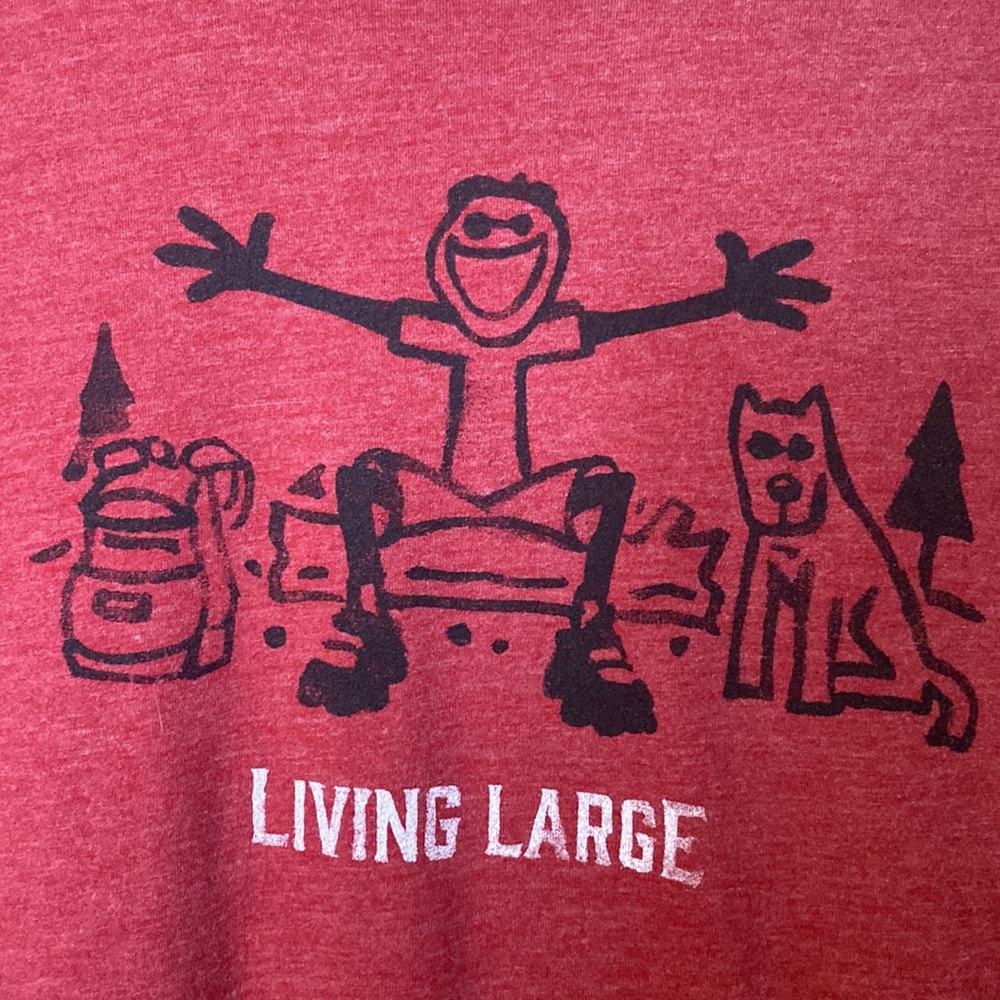 Life is Good T-shirt “LIVING LARGE” - Picture 3 of 8